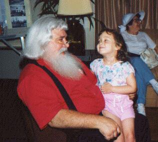 Mary Kate and Cousin Santa