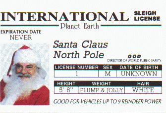 Cousin Santa's Sleigh License