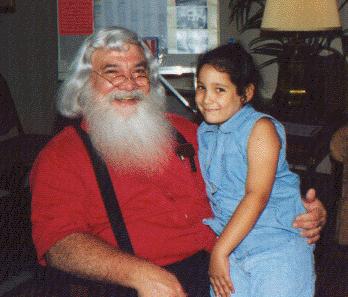 Elisabeth and Cousin Santa