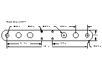 Dimensioned CAD drawing of floatation cell triangle support arm. (3 KB)