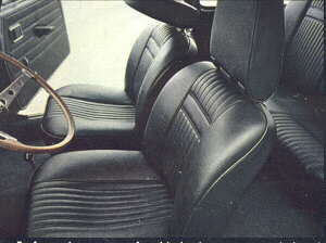 1969 Front seats with headrests.