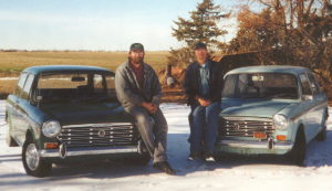 Scott and frank with their 1970 Americas.