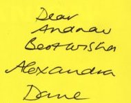 Alexandra Dane signature