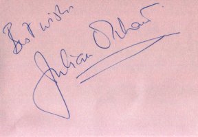Julian Orchard - signed page