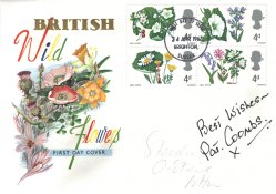 Pat Coombs - signed 'British Wildflowers' FDC