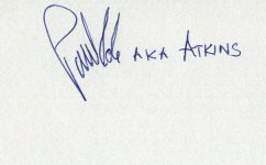 Signed card from Paul Cole