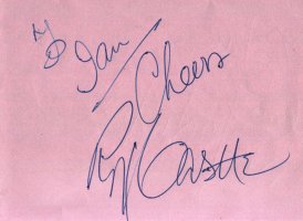 Roy Castle - signed album page