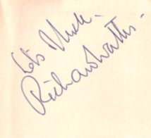 Richard Wattis - Signature