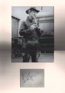 Sid James mounted autograph