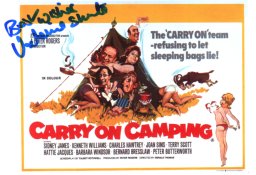 Camping postcard