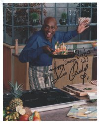 Glossy 10x8 of Ainsley Harriot - kindly donated by Whizz Kidz