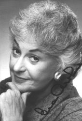 6x4 photocard from Golden Girls actress Bea Arthur