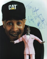 Red Dwarf's Danny John-Jules has sent 3 colour 10x8s! Photos in the auction are without 'Andrew' on them!