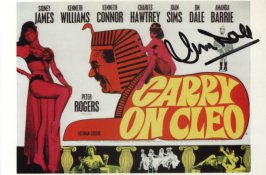 Carry On Cleo postcard signed by Jim Dale