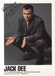 6x4 photocard of Jack Dee - kindly donated to the auction by Whizz Kidz