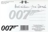 Goldeneye postcard signed on reverse by Dame Judi Dench