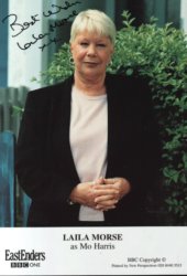 6x4 colour EastEnders photocard signed by Laila Morse