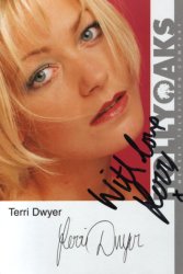 6x4 colour photocard signed by Hollyoaks star Terri Dwyer