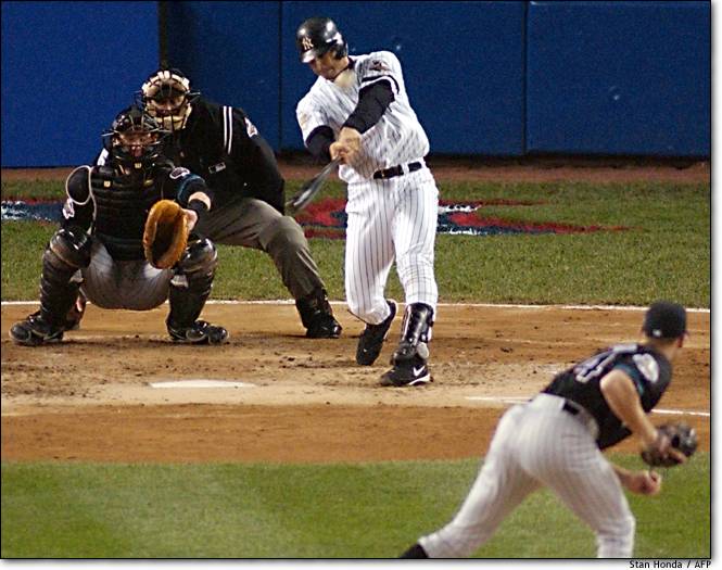 MINNEAPOLIS, MN - JULY 9: Catcher Jorge Posada #20 of the New York