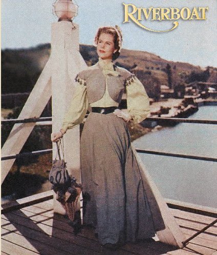 Color photo of Elizabeth Montgomery in Riverboat