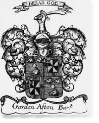 Arms of Gordon of Afton from 'System of Heraldry', Alexander Nisbet