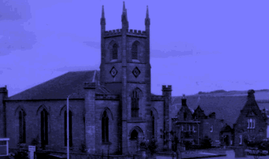 The Martyrs Kirk (1833) and the Town Hall (1888)