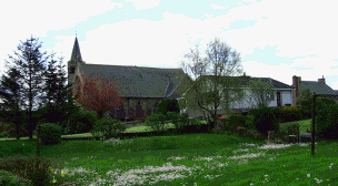 Arthur Memorial Church from ahin' the Store.