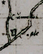 Cumnock Castle on Pont's Manuscript map of Nithsdale