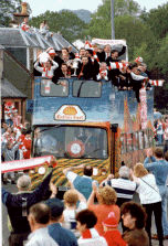 Glenafton Athletic bringing the Scottish Junior Cup home in 1993