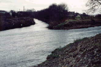 The confluence of the Afton Water and River Nith, New Cumnock