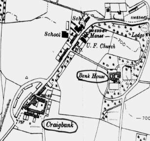 Craigbank, Ordnance Survey 1908 with 1938 additions