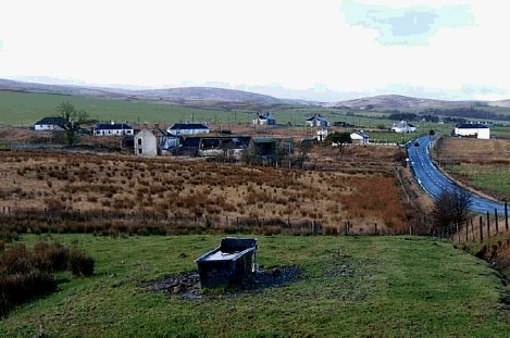 Burnfoot Farm (foreground) and remaining houses of Burnside.