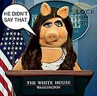 huckshir.jpg "He didn't say that" White House Washington