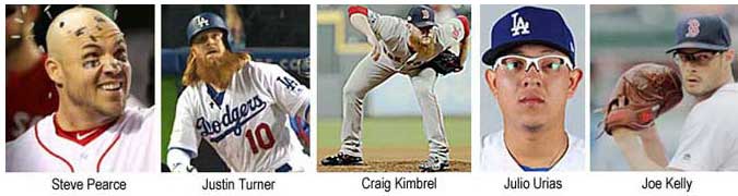 turnpear.jpg Steve Pearce, Justin Turner, Craig Kimbrel, Julio Urias, Joe Kelly