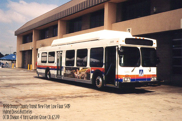 Orange County Transit New Flyer Hybrid Low Floor 5419