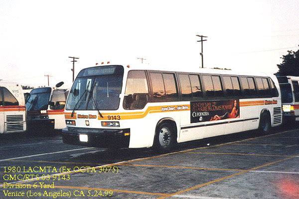 1980 Ex Orange County Transit GMC/RTS 03 3075 now LACMTA 9143 ....Division 6