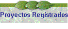 Proyectos Registrados