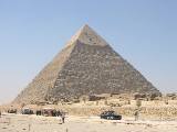 Giza pyramids, at edge of Cairo