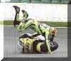 Rossi crash.