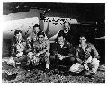 The Air Force team that broke the sound barrier. From Left to right; Ed Swindell, Bob Hoover, Bob Cardenas, Chuck Yeager, Dick Frost and Jackie Ridley. This photograph was taken on October 14th 1947.