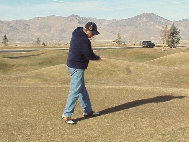 Dave Martin golfing