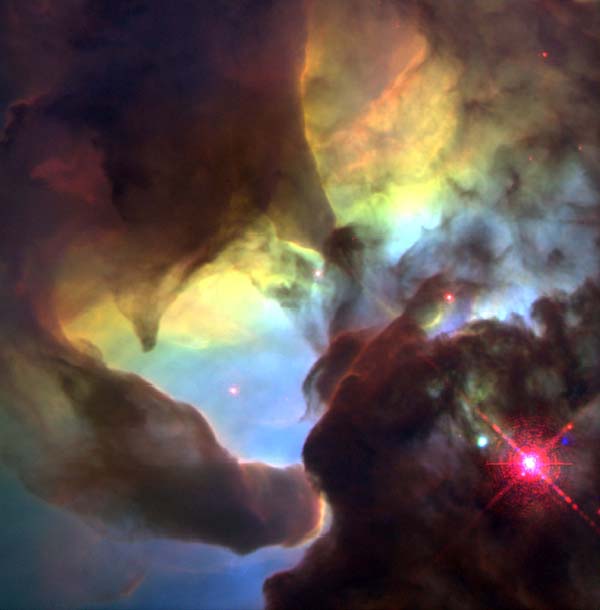 Hubble photo of cloud nebula