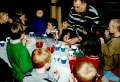 Pskemltid i Holla kirke 2001            
  'Last supper' with schoolchildren in Holla church, Easter 2000