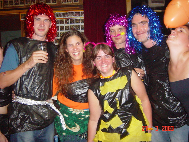 Garbage bag costume party