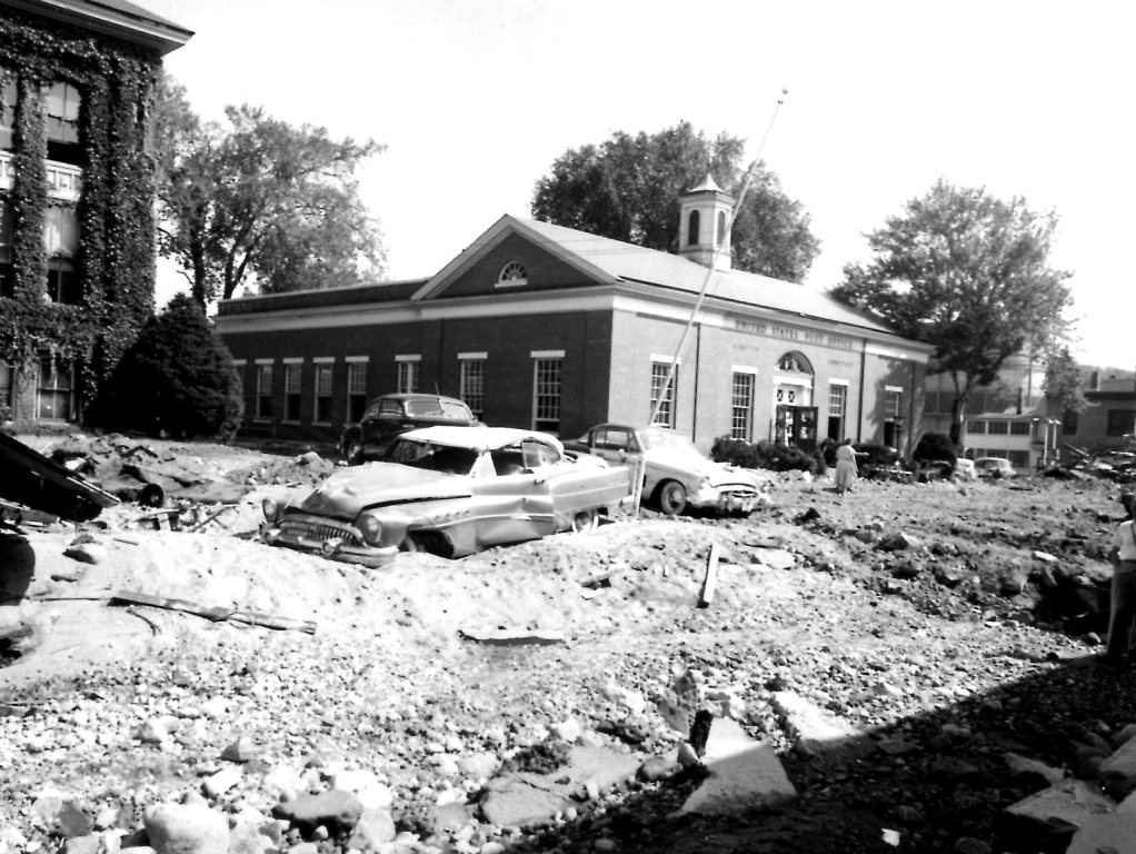 1955 Winsted Mad River flood following hurricanes Connie and Diane