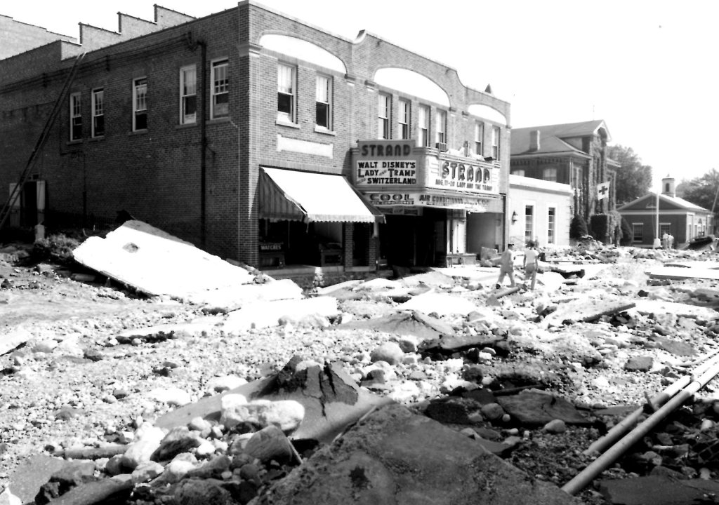 1955 Winsted Mad River flood following hurricanes Connie and Diane