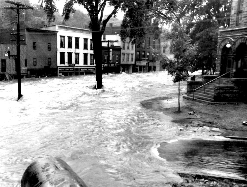 1955 Winsted Mad River flood following hurricanes Connie and Diane