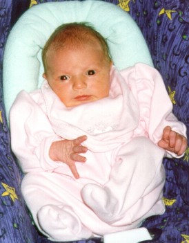 Chloe Rose Ruppert (8 days old) - Photo - Copyright 1999 Roy Ruppert