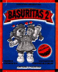 Argentina 2003 Cromos SH Basuritas 2 Sticker Pack x3