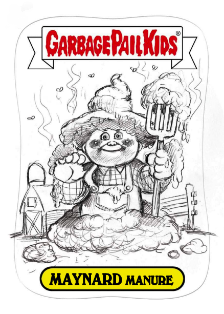 2019 GPK Garbage Pail Kids We Hate the Holidays 5x7 Poster Fryin Brian